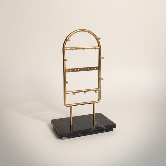 Spider Green Marble With Brass Stand