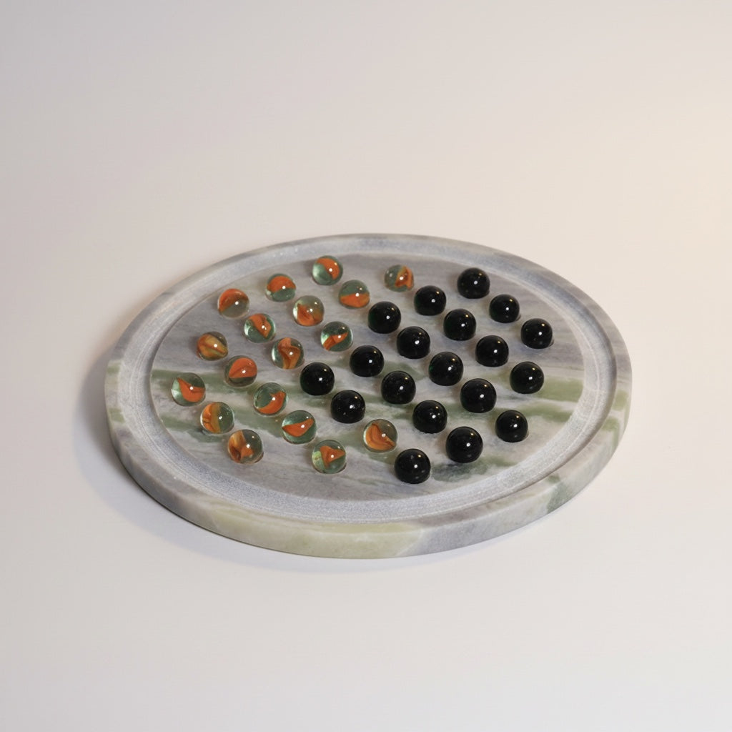 Himalayan Green Marble With Glass Balls