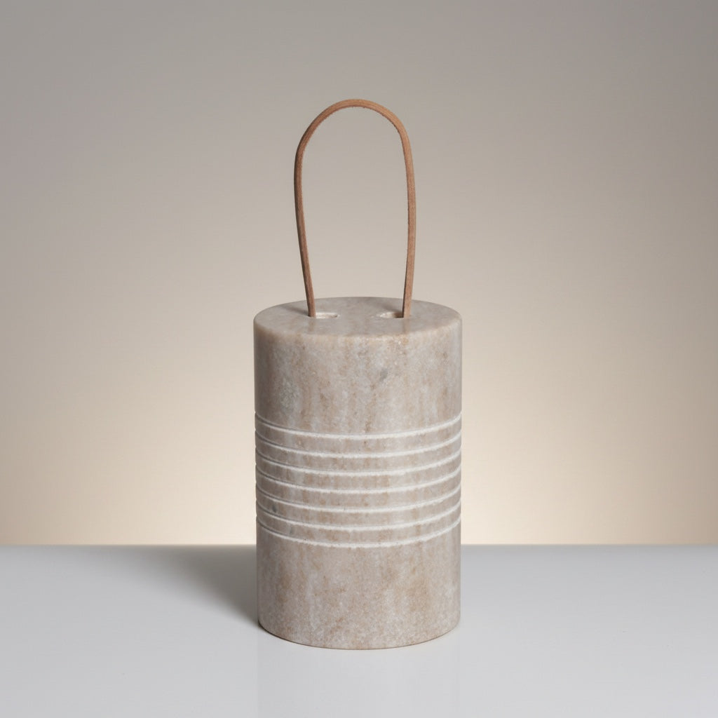 Morchana Marble With Leather Strap