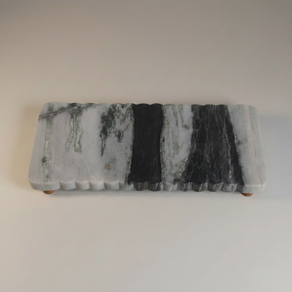 Panda Marble With Acassia Wooden Base