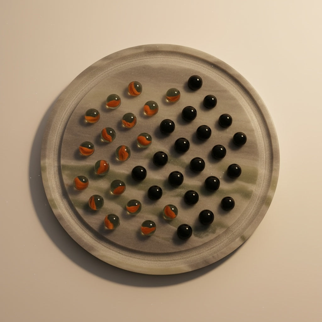 Himalayan Green Marble With Glass Balls