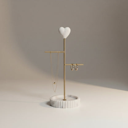 Indian White Marble With Brass Part