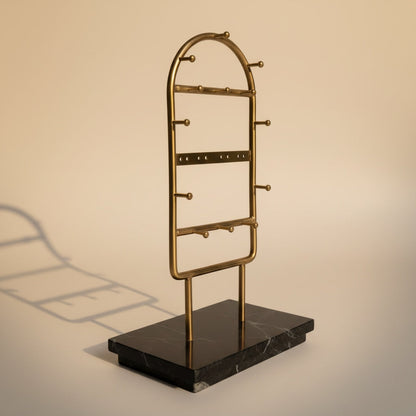 Spider Green Marble With Brass Stand
