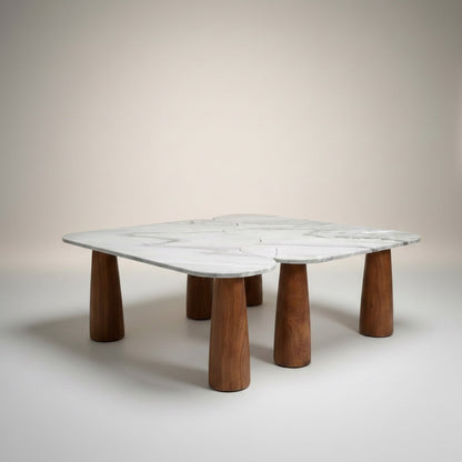 Himalayan Green Marble With Acasia Wooden Base