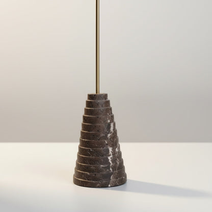 Grey Traventine With Brass Rod