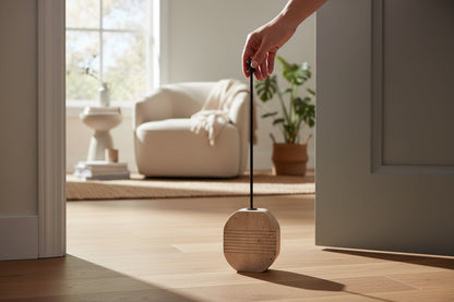 Beige Traventine With Brass Rod