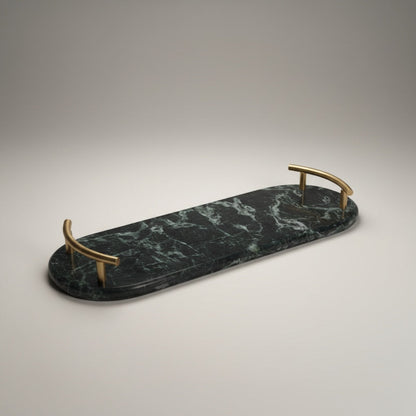 Spider Green Marble With Brass Handle