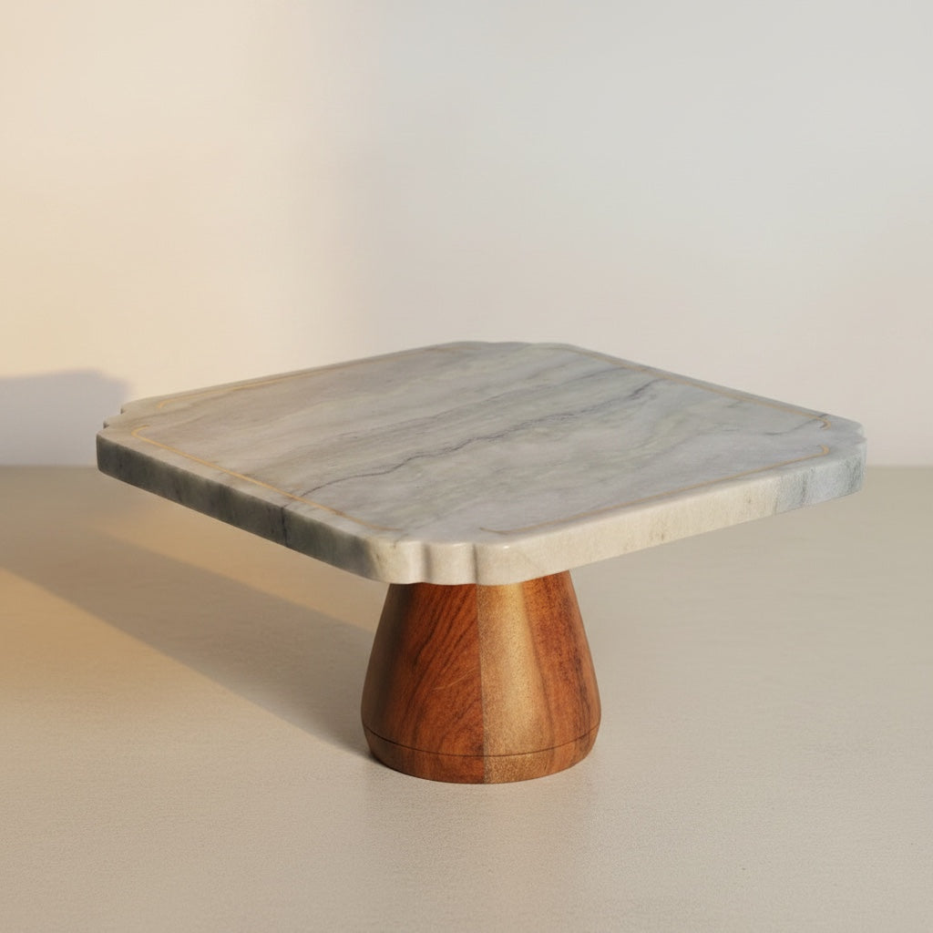 Himalayan Green Marble Cake Stand | Stonewood Studio