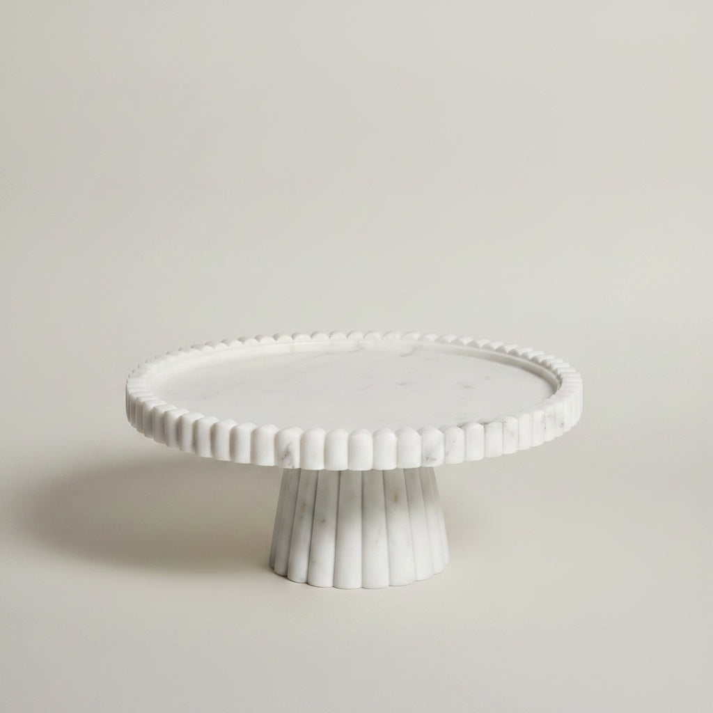 Indian White Marble Cake Palette | Stonewood Studio