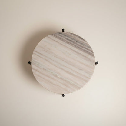 Morcana Marble With Metal Stand - detail view - Stonewood Studio